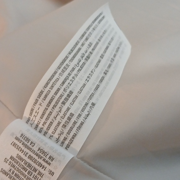 Abercrombie & Fitch Cream Vegan Suede Trench Coat Size Small - Picture 11 of 14